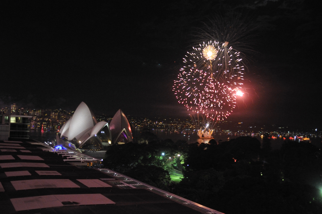 The Sydney Opera House and Farm Cove