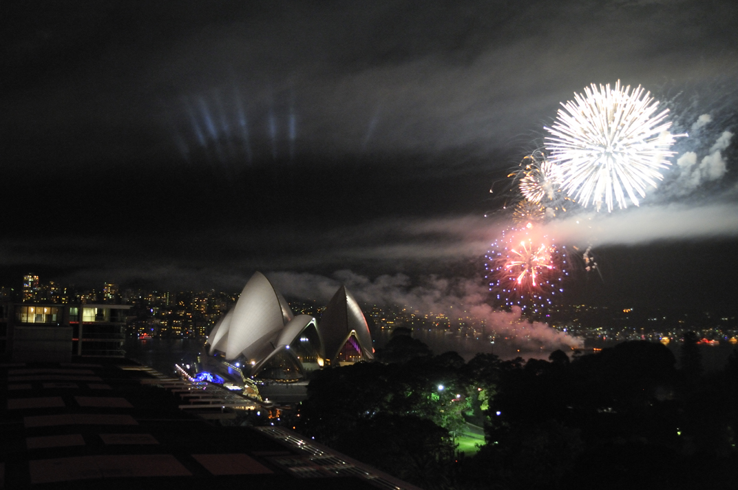 The Sydney Opera House and Farm Cove