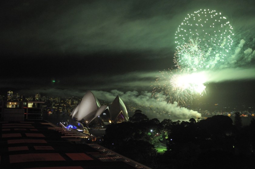 The Sydney Opera House and Farm Cove
